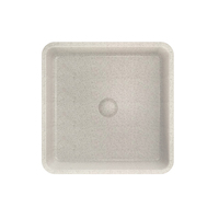 Lavabo Carré Moderne en Béton de Petite Taille Mohom pour Salle de Bain et Cuisine