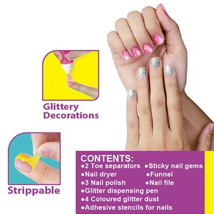 Samtoy, juego de simulación, máquina de <span class=keywords><strong>uñas</strong></span> de belleza, juegos de maquillaje <span class=keywords><strong>para</strong></span> niños <span class=keywords><strong>para</strong></span> <span class=keywords><strong>niñas</strong></span>, <span class=keywords><strong>Kit</strong></span> de maquillaje, esmalte de <span class=keywords><strong>uñas</strong></span> de juguete con exquisito modelo de pegatina - Product Image 5