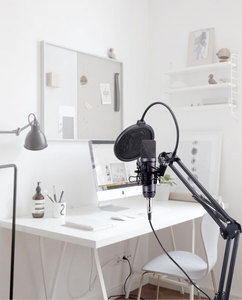 Microphone USB filaire professionnel à condensateur Wings pour studio d'enregistrement, idéal pour le chant, la diffusion en direct et les podcasts - Product Image 6