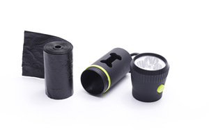 Dispensador de bolsas de caca de perro con iluminación de linterna LED ecológica personalizada, caja de almacenamiento de basura para mascotas, recolector de inodoro fabricado - Product Image 6