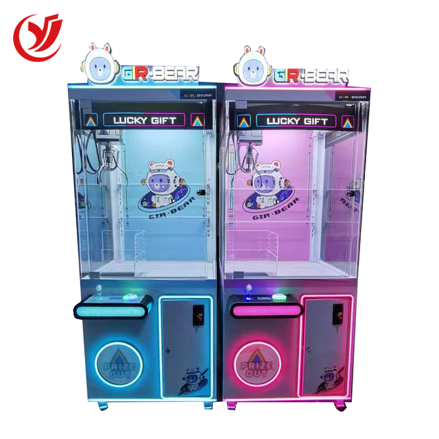 Factory Wholesale Neon Transparent Claw Machine Commercial Claw Machine Colorful Claw Machine