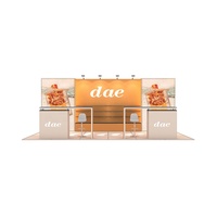 Stand d'exposition modulaire portable en aluminium SEG avec éclairage LED personnalisé 10x20 pieds pour salon professionnel