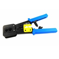 BAJEAL Pince à sertir professionnelle multi-outils pour fiches modulaires 6P 8P, double usage, pour connecteurs réseau traversants, 525g