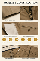 Pantalon en lin taille haute pour homme, coupe large droite, plissé, avec braguette boutonnée, multicolore, drapé, décontracté, vente en gros, personnalisable OEM