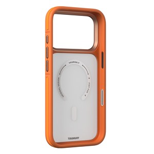 เคส <span class=keywords><strong>YOUNGKIT</strong></span> สำหรับ iPhone 17 Pro ผลิตจากวัสดุ PC + TPU แบบด้านสัมผัสนุ่ม - สีส้ม - Product Image 3