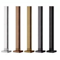 Modernes rahmenloses Pfosten balkon geländer Treppenhaus Glas geländer Handläufe Design
