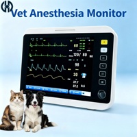 Moniteur vétérinaire réutilisable pour chien, équipé de la fonction de détection SPO2 et NIBP, affichage multi-formes d'onde en temps réel pour l'anesthésie