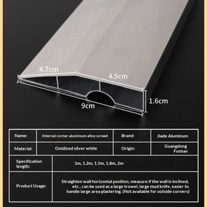 Grattoir multifonction en alliage d'aluminium extra épais Yin Yang <span class=keywords><strong>pour</strong></span> le lissage des murs et la décoration du <span class=keywords><strong>bois</strong></span> - Product Image 3