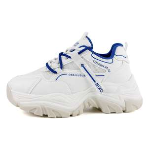 Wholesale Custom High Quality Thick PU Insole Women's Sneakers Fashionable Winter Dad Sports Walking <b>Style</b> <b>Shoes</b> - Product Image 1