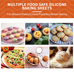 Factory Design White Color Baking Silicone <b>Mat</b> Wholesale Durable Pastry <b>Rolling</b> <b>Mat</b> Baking Sheet Silicone <b>Mat</b> - Product Image 5