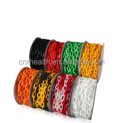 Цветная пластиковая цепь для дорожного барьера, 6 мм, 8 мм