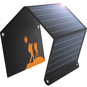 Cargador Solar Portátil Plegable PN-30W de 30W con Salidas QC3.0 y USB-C DC, Resistente al Agua IPX4, para Camping, Generadores y Dispositivos - Product Image 1