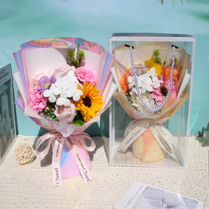 Ramo <span class=keywords><strong>de</strong></span> Rosas Artificiales <span class=keywords><strong>de</strong></span> Girasol, Regalo al por Mayor, Terminado, para Maestros y Maestras <span class=keywords><strong>de</strong></span> Primaria y <span class=keywords><strong>Secundaria</strong></span> - Product Image 2