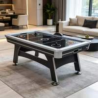 Mesa de Hockey de Aire Eléctrica E-SCORER de Diseño Negro Lujoso de Alta Gama de 7 Pies en Venta