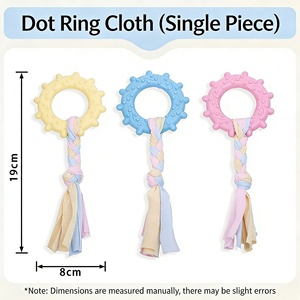Giocattolo per Cani Resistente ai Morsi, Ecologico, Indistruttibile in Corda di Cotone, Giocattolo per la Pulizia dei Denti e la Dentizione per Teddy Bichon, Accessori per Animali Domestici - Product Image 2