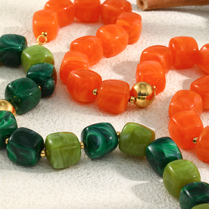 قلادات مربعة من الراتنج والأكريليك على طراز Y2K من دريم شو، مجوهرات مقاومة للماء، سلاسل وقلادات أنيقة - Product Image 3