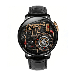 Nuevo Reloj Deportivo de Lujo de Alta Calidad, Reloj de Acero Inoxidable Elegante para Hombre, Correa de Cuero de 20 mm, Reloj de Cuarzo con Movimiento RONDA - Product Image 1