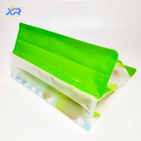 Sachet d'emballage personnalisé en Mylar avec fond plat, scellé sur trois côtés, pour aliments, pochette plastique verticale avec fenêtre transparente