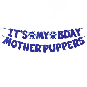 لافتة عيد ميلاد ملونة وصديقة للبيئة من الورق المتين قابلة للتخصيص بالجملة، لافتة 'إنها عيد ميلادي' لحفلات الحيوانات الأليفة - Product Image 5