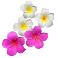 Têtes de fleurs artificielles en mousse de frangipanier tropical faites à la main pour décorations de fête-pour Noël Saint-Valentin Nouvel An