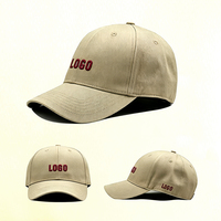 Casquette de baseball unisexe en coton, à 6 panneaux, avec visière incurvée, boucle réglable, logo personnalisé brodé, pour toutes les saisons