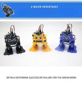 Bionic Bipedロボットキット,Arduino <span class=keywords><strong>ESP32</strong></span> DIYダンス用電子玩具アプリケーションコントロールスクラッチブロックプログラミング用 - Product Image 3