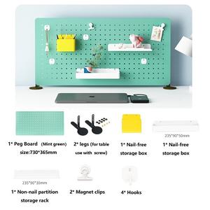 Kit di combinazione di pannelli bianchi a singolo livello da parete Organizer per ornamenti artigianali per la presentazione di oggetti per bambini per uso bagno - Product Image 2