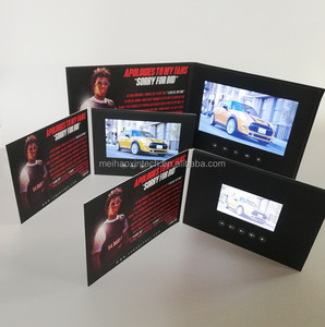 Brochure vidéo numérique personnalisée avec écran LCD TFT de 4,3, 5, 7 ou 10 pouces pour salutations, cadeaux, invitations de <span class=keywords><strong>mariage</strong></span> et marketing professionnel - Product Image 1