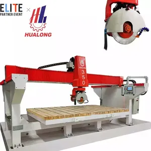 Hualong Machinery 4 Axis Ceramic Tile Cutter Sintered Stone Countertop Cutting Machine Price Granite granite Marble Bridge Saw