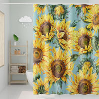 Rideaux de douche Boho pour salle de bain rideau de douche à fleurs blanches impression esthétique orientale rideau de douche mignon tissu imperméable