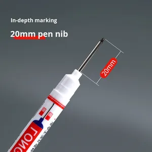 20mm Deep Hole Long Nib Head <strong>Permanent</strong> <strong>Markers</strong> for Metal Perforating Pen Waterproof Bathroom Woodworking Decoration Tool - Product Image 4