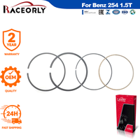 RACEORLY A2540309200 Set Ring Piston 78mm untuk Mercedes Benz C200L C260L W206 M254 1.5T Engine Piston Ring Kit