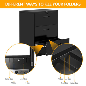 Tập Tin 3 Thu Hút 5 Vẽ A4 Thư Mục Nhà Thép 4 Ngăn Kéo Ánh Sáng Màu Xám Bột Hai Duy Nhất Chất Lượng Cao Kim Loại Ngăn Kéo tủ Hồ Sơ - Product Image 2