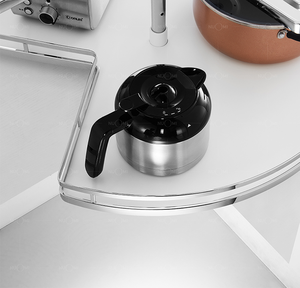 NUOMI <strong>Cabinet</strong> Accessories Magic <strong>Corner</strong> Lazy Susan Turntable Shelf Pantry Organizer <strong>Kitchen</strong> <strong>Storage</strong> - Product Image 4