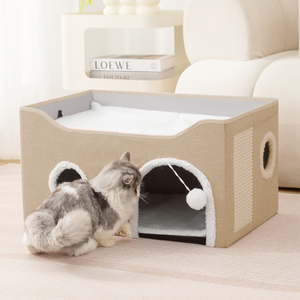 Fabrik-Großhandel Moderne Anpassbare Faltbare Aufbewahrungsbox Rechteckige Haustierhütte für Katzen und Hunde Ganzjährig Nutzbar Wohnzimmer Schlafzimmer - Product Image 2