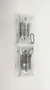 กระเป๋าใส่เหรียญ PVC ขนาดเล็กแบบใส ราคาโรงงาน พร้อมกระดุมแป๊ก พวงกุญแจ กระเป๋าสตางค์ใบเล็ก และซองใส่บัตรทรงสี่เหลี่ยม - Product Image 5