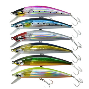 Señuelo Duro ABS Sinking Minnow 12cm 38g con Lentejuelas Internas Flashboost, Optimizado para Pesca de Atún y Cabeza de Serpiente <span class=keywords><strong>en</strong></span> Agua Salada - Product Image 1