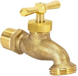 High Quality PN20 <b>Wall</b> <b>Mounted</b> Irrigation Steel Handle Pvc Coated Brass Tap BSP NPT Thread Nozzle Bibb <b>Hose</b> Tap - Product Image 1