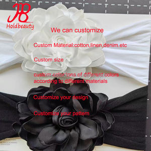 Fascia per la testa <span class=keywords><strong>con</strong></span> fiocco di <span class=keywords><strong>fiori</strong></span> in Nylon per bambini fiocchi per bambini nunsi in tinta unita fascia per <span class=keywords><strong>capelli</strong></span> morbidi accessori per <span class=keywords><strong>capelli</strong></span> per bambini - Product Image 2