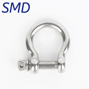Grillete de arco SMD de acero inoxidable pulido con pasador de tornillo para industria pesada - Product Image 1