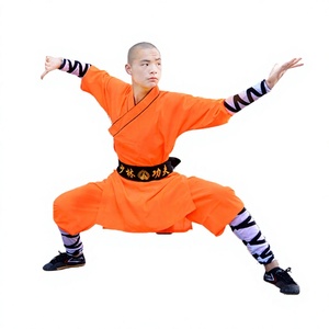 Uniforme traditionnel chinois de Kung Fu Shaolin et tenue de Taiji Wushu - Matière CVC, couleur/taille personnalisable, marque HUA <span class=keywords><strong>WU</strong></span> - Product Image 5