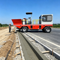 Machine à coffrage mobile pour bordures en béton abordable, paver de bordures pour routes rurales et équipement de pose de bordures pour la construction de routes de villages