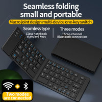 2.4G Wireless Faltbare Tastatur Wiederauf ladbare Mini-Tastatur für iPad iPhone Tablet Smartphone Laptop