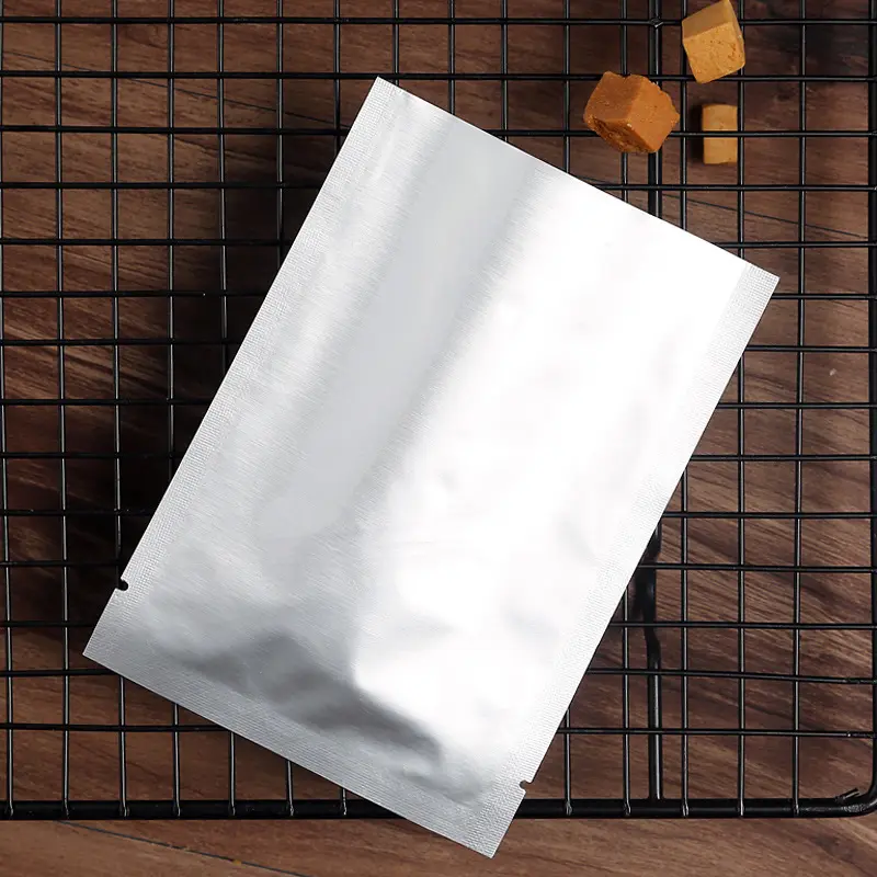 Wholesale Aluminium Foil Vacuum Flat Top Packaging Bags Food Packaging Plastic Bags Snacks Potato Chips Sealing Bags