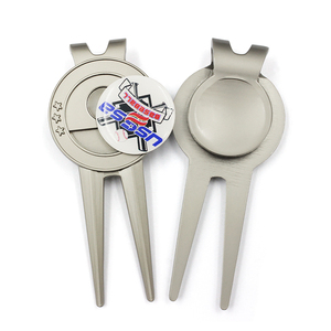 <b>Golf</b> Divot Repair Tool Ball Marker Hat Clip Custom Design Engraved Logo <b>Golf</b> Pitchfork Accessories <b>Golf</b> Divot Tool - Product Image 5