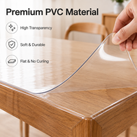 Nappe lavable Boligao, décoration de cuisine, tapis de table, vaisselle, nappe en plastique, tapis de table imperméable, PVC durable pour la maison