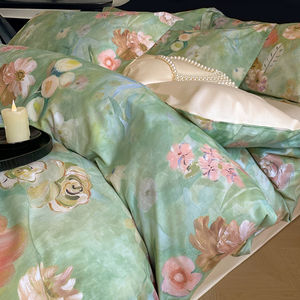 Juego de impresión digital de algodón superfino-Serie de estilo de pintura al óleo postimpresionista - Product Image 3