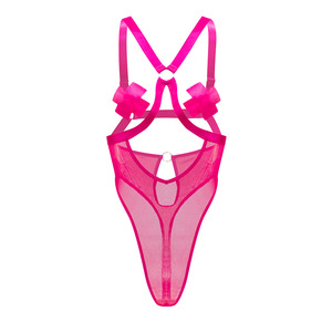 Body de lencería Sexy de alta calidad, Mono para Mujer, camisón de malla Sexy, lencería Para Mujer, ropa de noche caliente para Mujer - Product Image 1