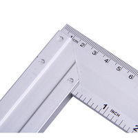 Équerre de charpentier multifonctionnelle en alliage d'aluminium de 6 pouces, personnalisable en gros, avec niveau, support OEM, garantie de 3 ans