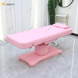 Table de massage moderne et confortable en cuir avec 3 moteurs Salon de beauté Spa électrique réglable pour le visage <span class=keywords><strong>Lit</strong></span> de cils avec lumières - Product Image 2